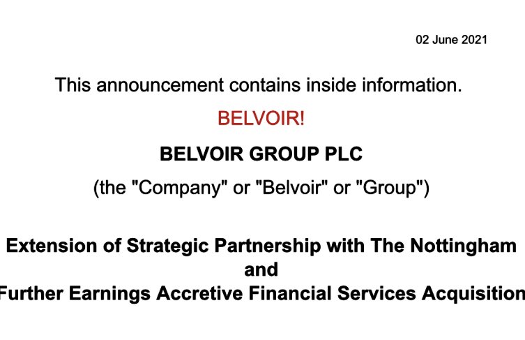 New acquisition announced today: we have exchanged contracts on a wholly owned subsidiary of Nottingham Building Society, NMS Ltd, which brings 27 more mortgage advisers and support staff to our rapidly expanding FS business. Full RNS announcement: ir.design-portfolio.co.uk/viewer/25/12818 #blv