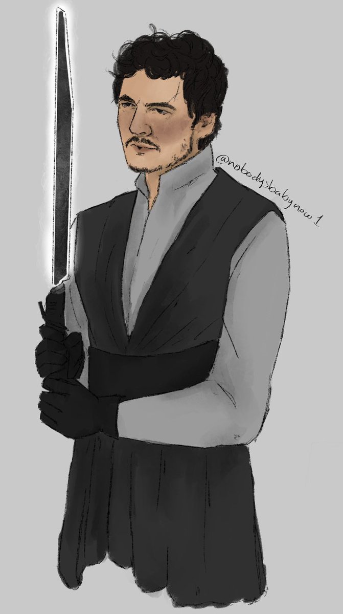 nobodysbabynow1's tweet photo. Jedi Din Djarin with the Darksaber 🤪 https://t.co/RlzbQrmNj5