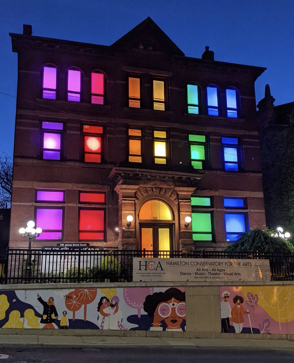 Happy Pride Month! <a href="/HWDSB/">HWDSB</a> Programs of the Arts <a href="/Glendale_HWDSB/">Glendale Secondary</a> is excited to be part of this great art installation @HCArts