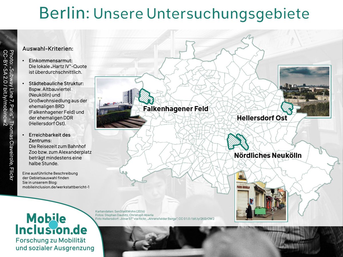 Unsere Untersuchungsgebiete in #berlin in Bezug auf #mobilität und #exklusion schaut auf unserer Seite für mehr Infos: mobileinclusion.projects.tu-berlin.de/mi/risiko-berl…