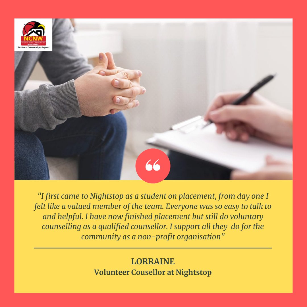 Its volunteers week and we're highlighting all the fantastic work our volunteers are doing for the community, here's a few words for one of our long-time committed volunteer counsellors, Lorraine. 😄 #volunteers #VolunteersWeek2021