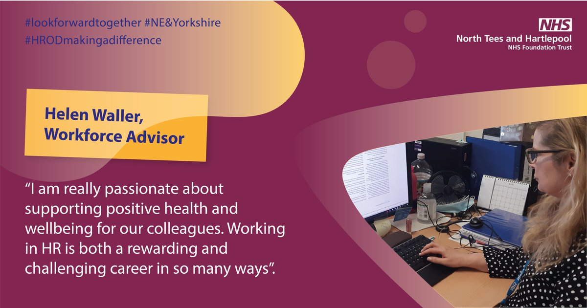 NTeesHpoolNHSFT's tweet photo. Looking after a hardworking workforce of 5,500 staff is an important and vital role that the Workforce and OD teams deliver daily.
#LookForwardTogether #HRODMakingADifference #NEandYorkshire https://t.co/g4nUJijhA0