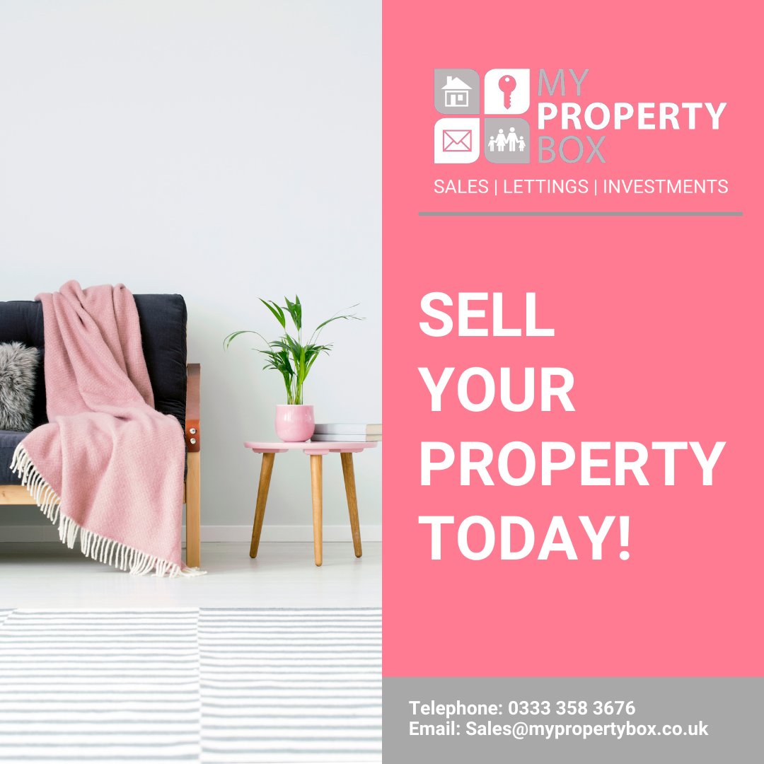 My Property Box (@mypropbox) on Twitter photo Are you or someone you know looking to sell a property?
Give us a call today for a FREE valuation!
Call: 0333 358 3676
Email: sales@mypropertybox.co.uk Are you or someone you know looking to sell a property?
Give us a call today for a FREE valuation!
Call: 0333 358 3676
Email: sales@mypropertybox.co.uk