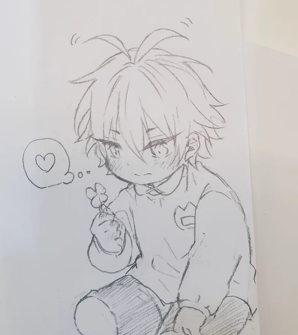 ⚠️幼児化⚠️ しゃまときくんと🍀(いつもより頭身高め) 