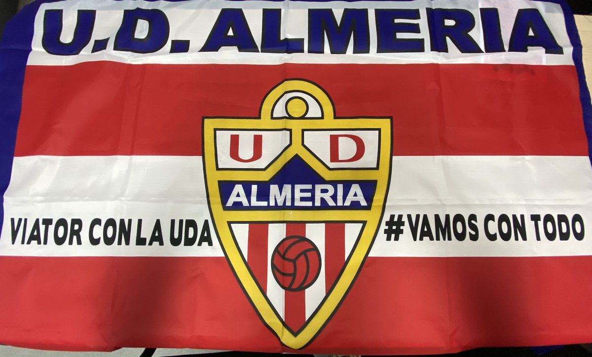 Hoy en nuestra <a href="/Viator_C_DXtiva/">ciudadeportivaviator</a> preside la bandera de la <a href="/U_D_Almeria/">UD Almería</a> este año  #VamosConTodo #ViatorconlaUDA