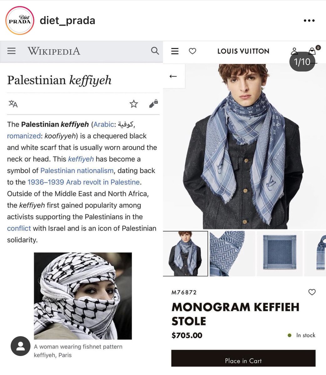 halamaalaak's tweet photo. @LouisVuitton #FreePalestine https://t.co/4JTcudqLio