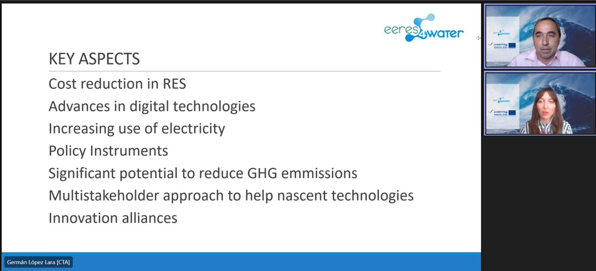 The CTA Energy and Environment Technical Officer, <a href="/germanlopezCTA/">German López Lara</a>, presented #EERES4WATER

🗣️ “Collaboration between partners is essential to speed up processes aiming to develop better solutions in the energy-water nexus”