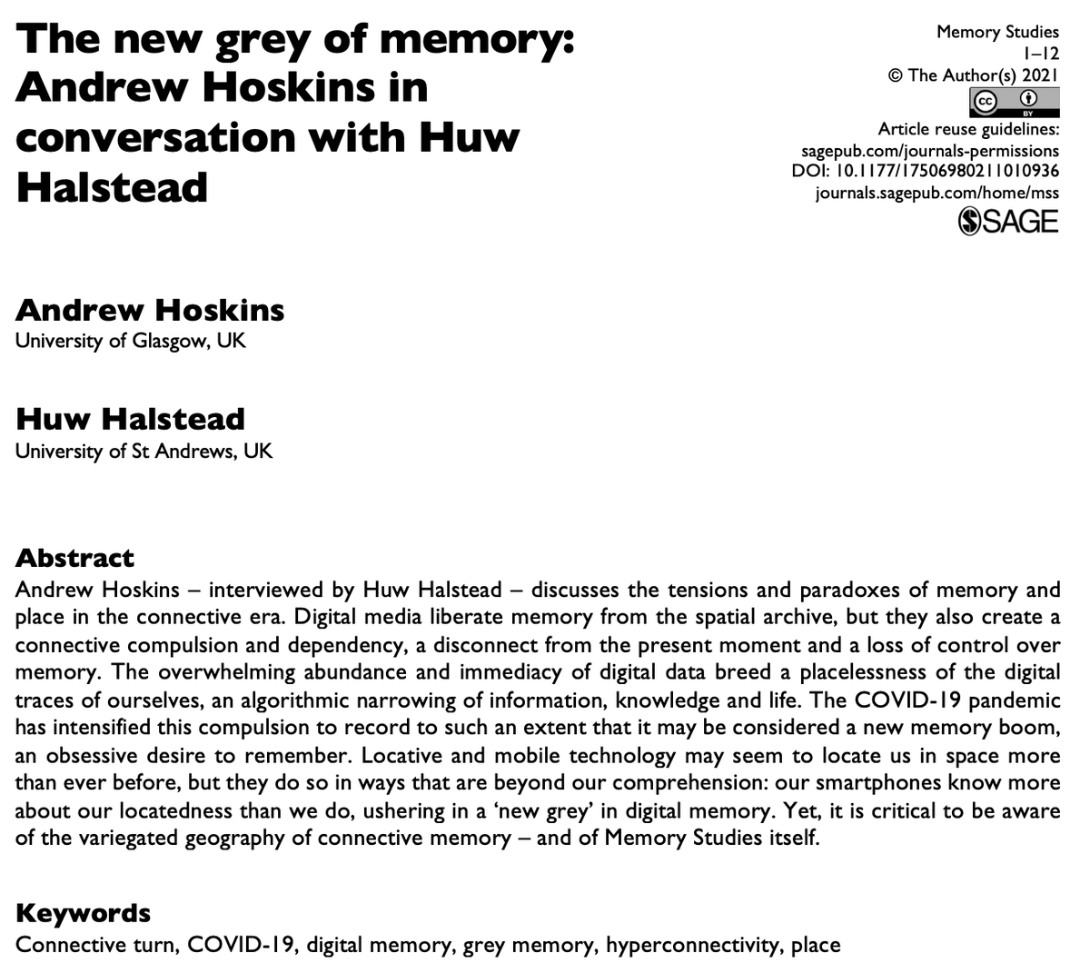 andrewhoskins's tweet image. Grey Memory, covid-19 and the new memory boom.

out next week!