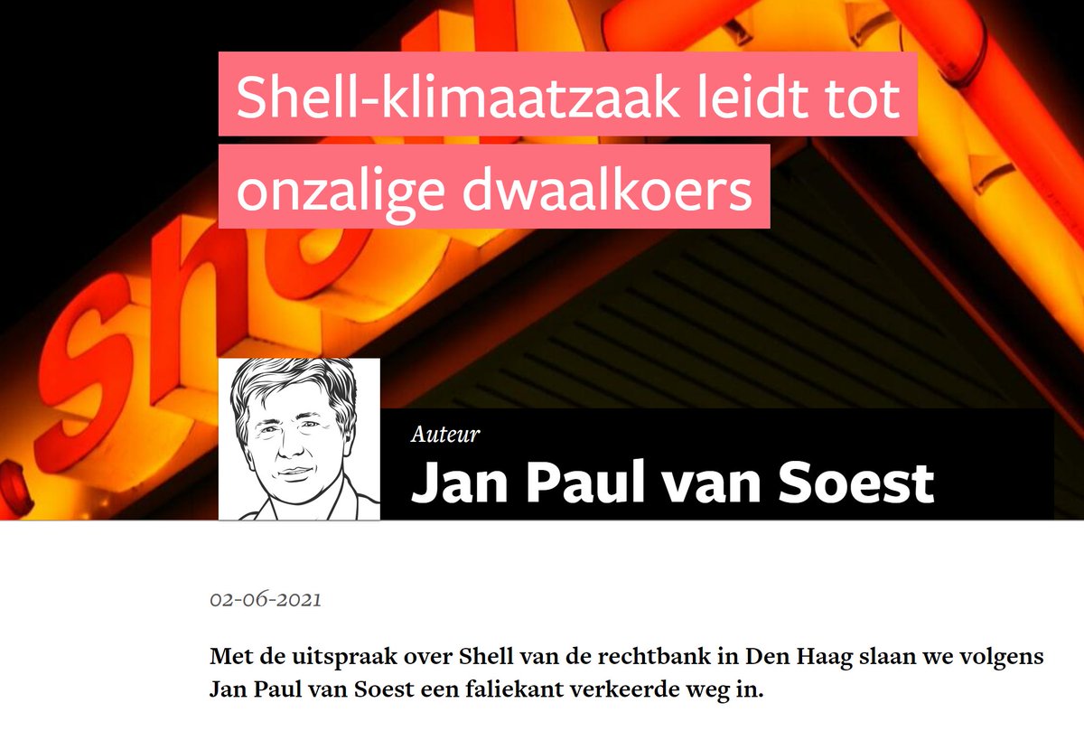 Energiepodium's tweet photo. Lees de column van @janpaulvansoest "Shell-klimaatzaak leidt tot onzalige dwaalkoers" op de website van @Energiepodium

https://t.co/IeIGv2of8h https://t.co/MK9q0CMsZd