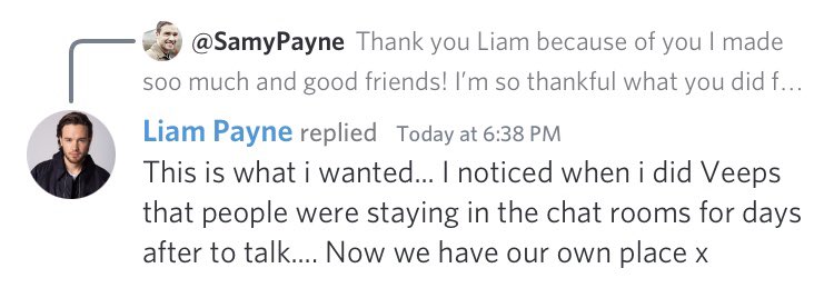 allthelovezip's tweet photo. Thank you, we love you @LiamPayne #LPDiscord https://t.co/U7iW6nPeH8