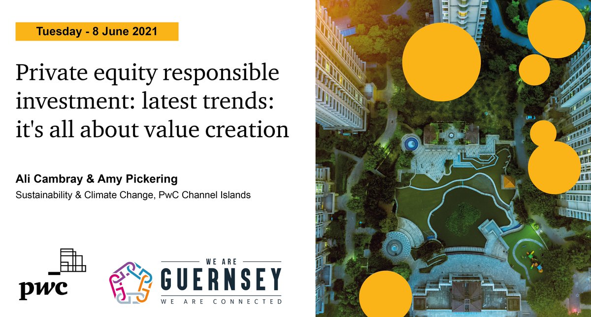 ShezaadR's tweet photo. 1 week until the sustainable finance team from @PwC_CI &amp; @PwC_UK discuss the results of @PwC's Global Private Equity Responsible Investment Survey 2021 during @WEAREGUERNSEY's Sustainable Finance Week. https://t.co/G0ERdwS7iE https://t.co/rqS78cVg3Z