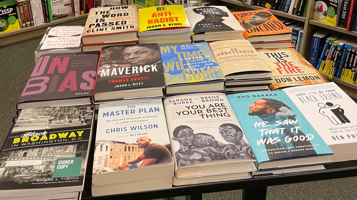 Sharing the Black Voices shelf @BNBuzz with such Brilliant Black Storytellers is beyond belief 😁🤎

@agordonreed
@TaranaBurke
@DrIbram 
@ClintSmithIII 
@dr_yusefsalaam 
@AmIshoBaraka 
@donlemon 
@jasonrileywsj 

#blackbooksmatter