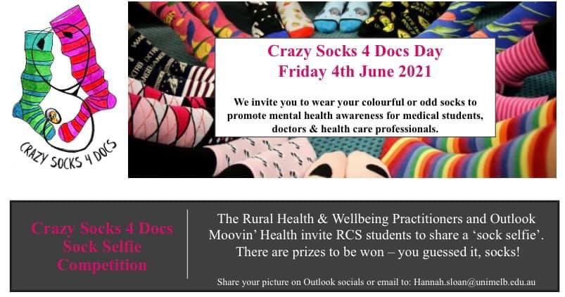 OutlookRHC's tweet photo. CRAZY SOCKS FOR DOCS DAY 🌈
Wear your craziest socks for a chance to win a price! Make sure to take a pic and tag us 📸
#crazysocks4docs https://t.co/NmK85j2ZHQ