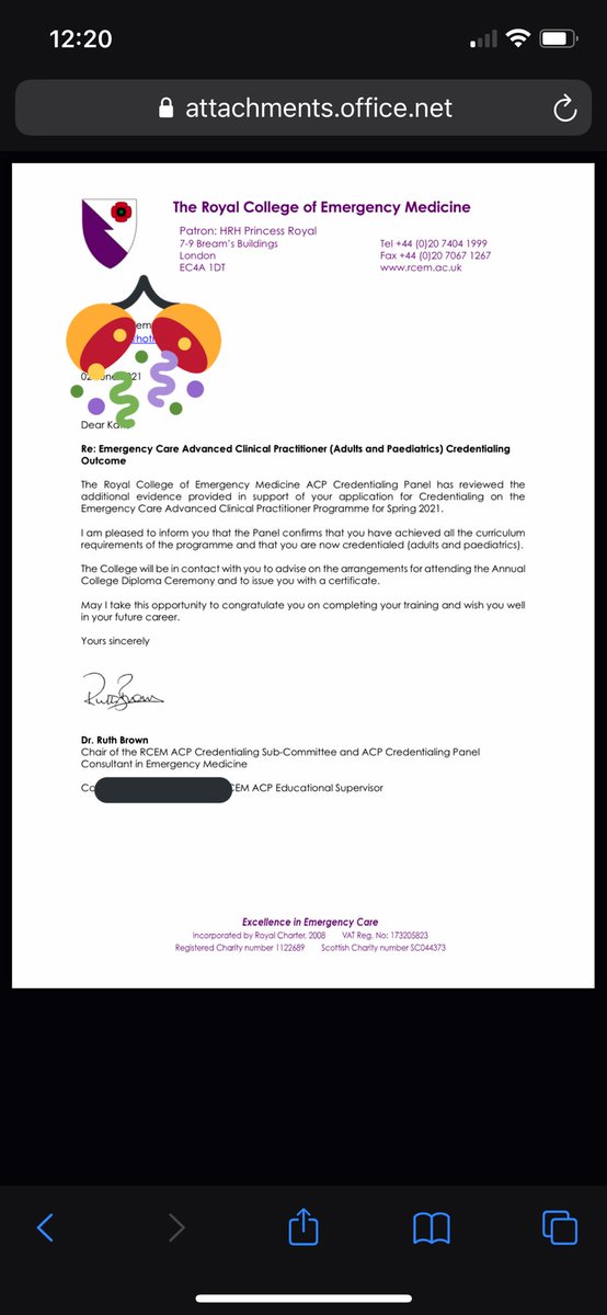 Triggy8's tweet image. Biggest achievement of my career so far. What a HUGE relief! Thanks to everyone for your help on this and support. Just in time for starting permanently on the paediatric ED. 🥳👍👩🏻‍🎓 #rcem #credentialed #adultandpaeds #acp #rcemacp #srft #pandaunit