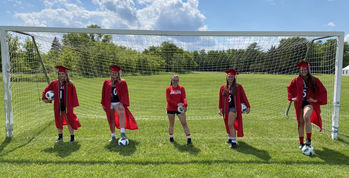 Today is an extremely special day for these 👇🏼 5️⃣!! Today and the remainder of the week we CELEBRATE them and all of their accomplishments on/off the pitch! Seniors, we are incredibly proud of you! Thank you and Congratulations!! ❤️🎓🤍⚽️