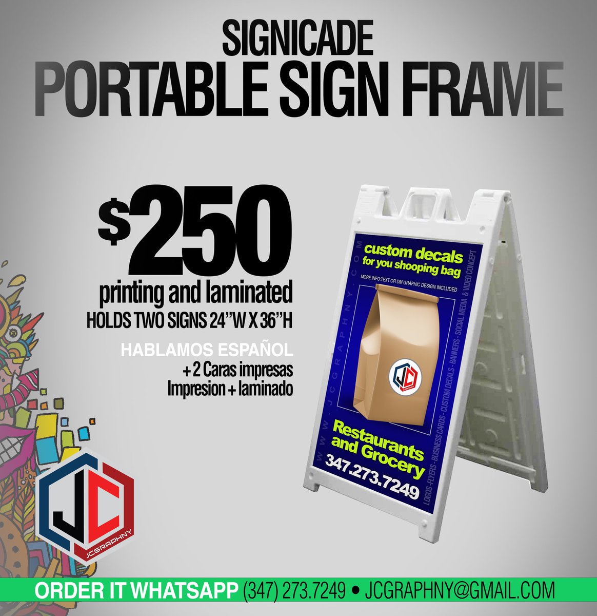 JcgraphnyS's tweet image. #signicade #portablesign #custombanner #Graphic_Designer