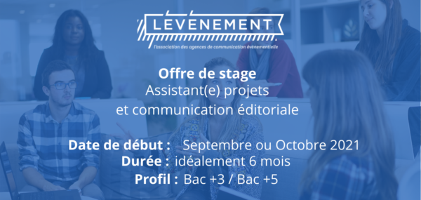 #LÉVÉNEMENT recherche 2 stagiaires pour rejoindre son équipe à la rentrée de septembre : 
• 1 Stagiaire Assistant(e) communication &amp; projet 👉bit.ly/3fKGwxE
• 1 Stagiaire Assistant(e) projets et communication éditoriale 👉 bit.ly/34GBz2y

A vos CV !