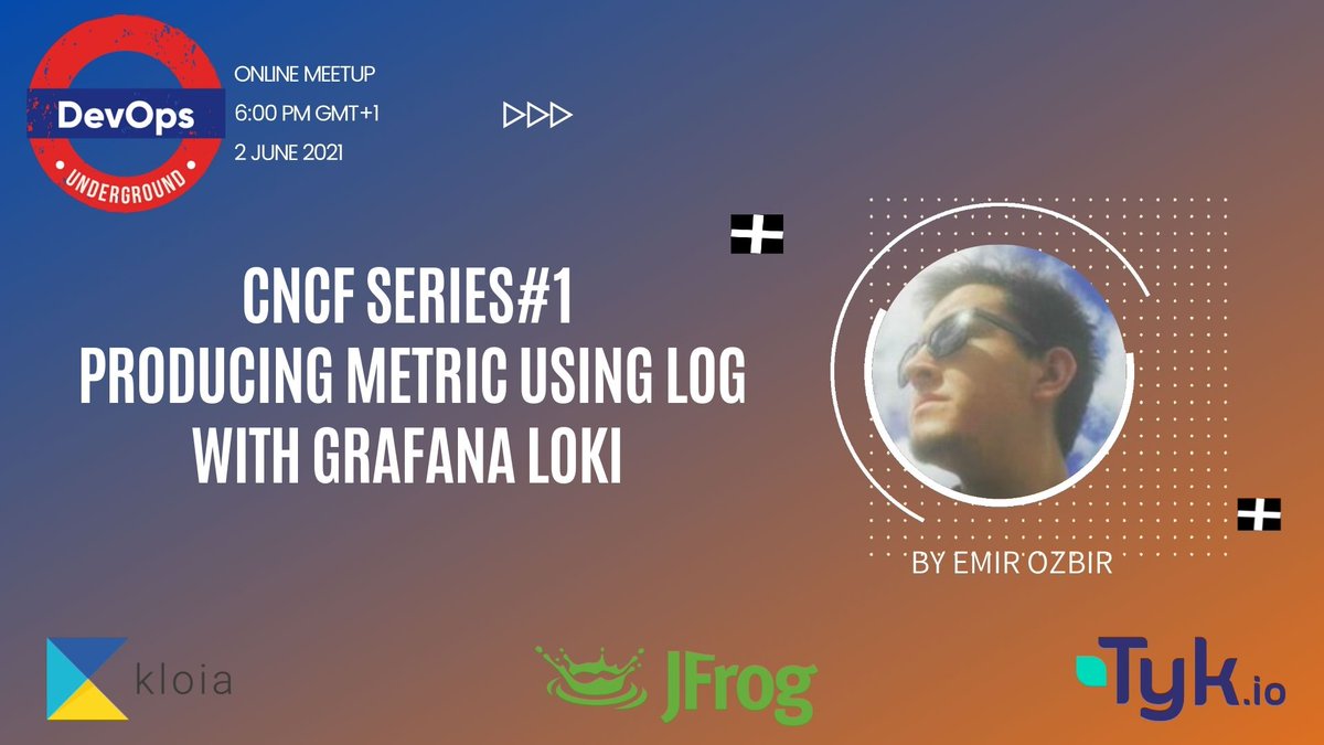 devopsundergrnd's tweet photo. Today! First topic of the CNCF series by @ozbiremir_nku
- Producing Metric Using Log with Grafana Loki
Register at: https://t.co/JDsJij9ZlC
#cncf #grafana #loki #devopsunderground #log #devops #kubernetes #cloud https://t.co/EfKr4sjUk6