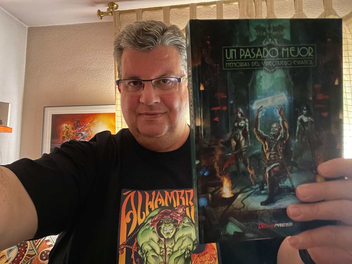 blackmores_'s tweet image. Ellos ya lo tienen ¿Y tú? #UnPasadoMejor: Memorias del Videojuego Español de @GamePressEd (Ángel Luis González, @CarAbr2, @riskwood y @rauldevelop, ilustrador, programador, músico y grafista, respectivamente, de la añorada #DinamicSoftware) gamepress.es/tienda/un-pasa…
