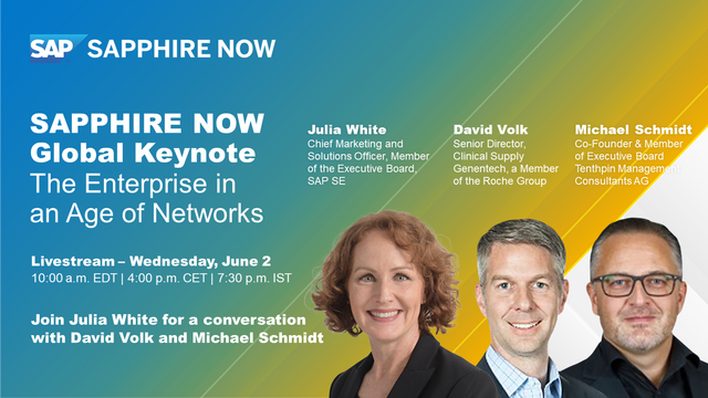 nyba's tweet photo. Join us on June, 2 for the SAPPHIRE NOW Global Keynote featuring SAP Chief Marketing and Solutions Officer Julia White. Register here: https://t.co/sjfRT1Ibmh https://t.co/iQqtc0dUfu https://t.co/tjWQr38vX0