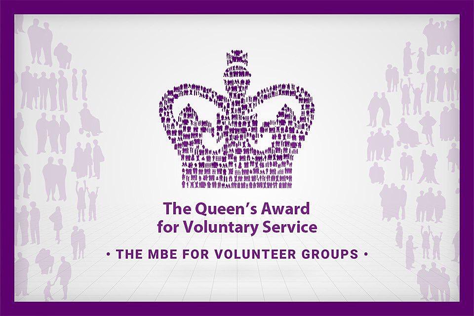 WE ARE SO PROUD TO ANNOUNCE...

That we have won @QueensAwardVS The Queens Award for Voluntary Service.

This is the highest award given to local volunteer groups across the UK.

It is the MBE for volunteer groups and is awarded for life.

#QAVS2021