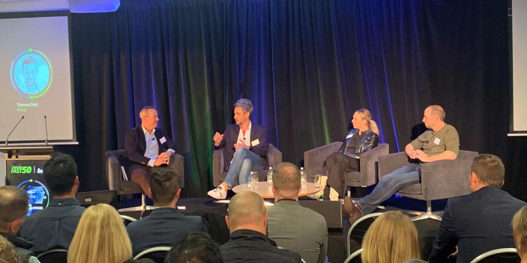 DeloitteNZ's tweet photo. We officially launched the Deloitte #nzfast50 today and kicked things off with an Auckland event.

Pictured are the three business leaders who took part in our panel - Thomas Dietz (CEO of Woop), Melanie Spencer (co-CEO of @SocialitesNZ) and Gareth Berry (CEO of @unleashedteam) https://t.co/f6TTWKyIuW