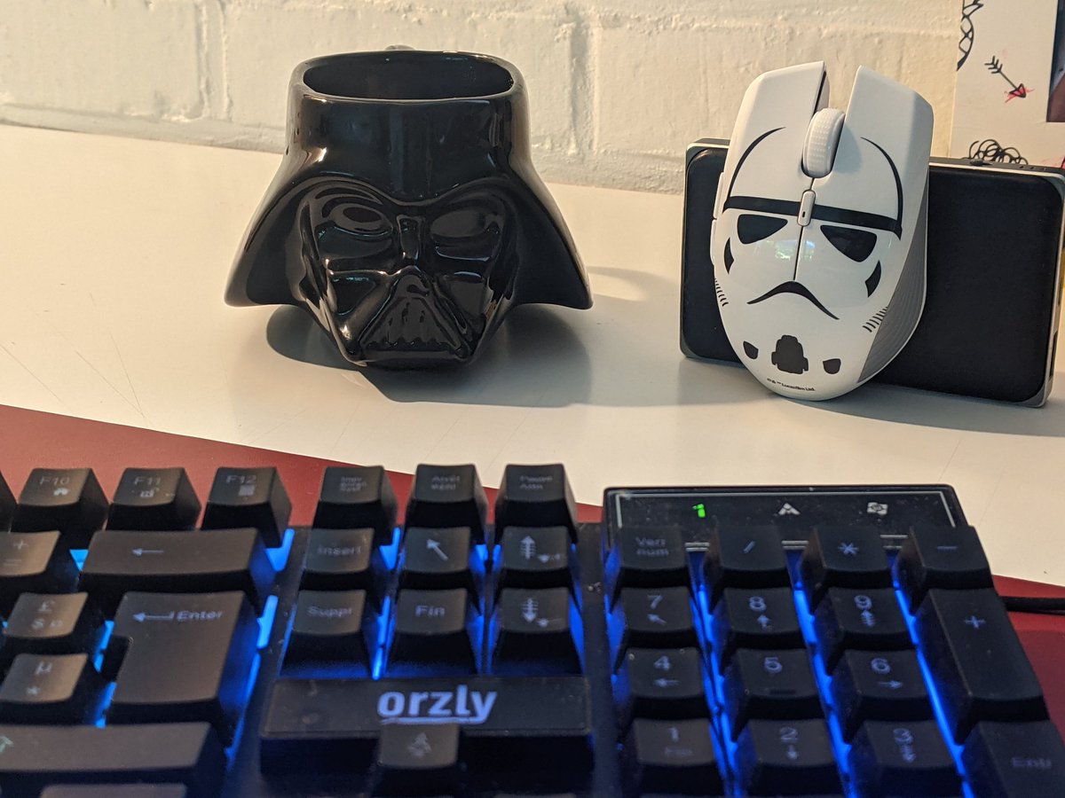 I’ve been waiting for you, so excited that the  circle is now complete my @razer #stormtrooper mouse has joined my family 🥰 all the details matter. #StarWars  #geektime #CyberSecurity #WomenInSTEM