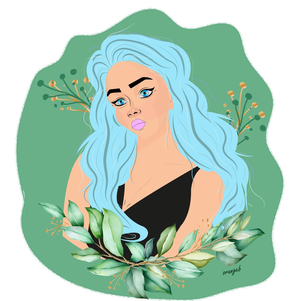 Hayal edin, olsun. 🥰 Günaydın 🙏🏻
Sizde kendi resimlerinizi çizdirmek isterseniz sipariş alıyorum. 🌼
.
.
.
.
#adobeillustrator #illüstrasyon #dijitalçizim 
#portrait #portre #portreçizimi #graphicdesign #grafiktasarım #çizimlerim #sanat #facedrawing #tasarim #orangebart