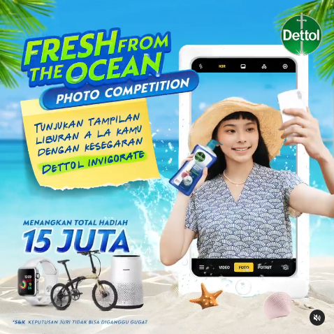 Yuk, ceritakan sambil tunjukkan foto liburan di rumah versimu dengan konsep #FreshFromTheOcean! Kamu bisa raih kesempatan menjadi pemenang dengan total hadiah senilai Rp15.000.000, lho.

Untuk infonya ada disini ==> buff.ly/34EiopP