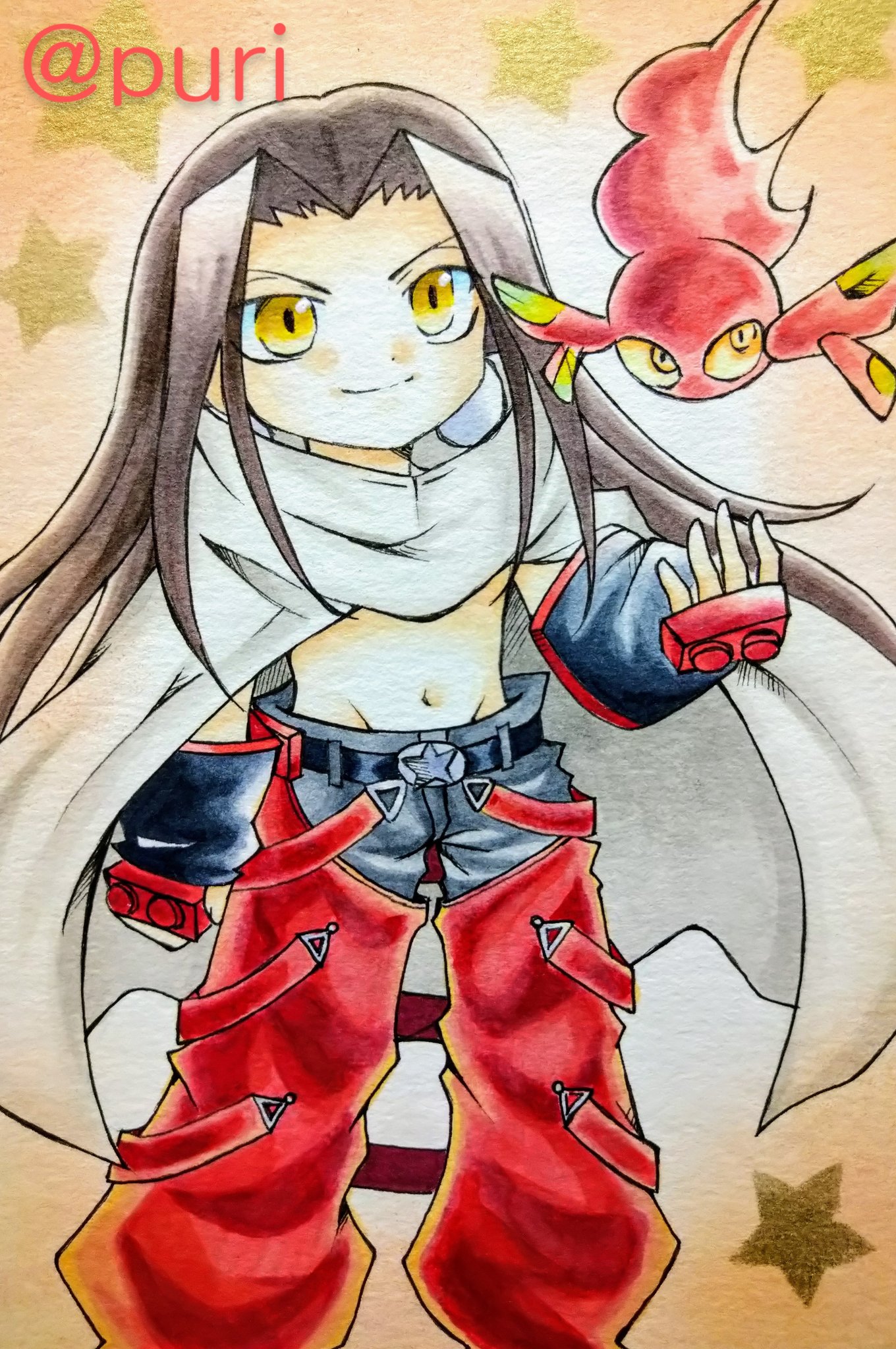 Purineko オーダーでハオ様描かせて頂きました やば 楽しいっ 前回のマンキンイラスト沢山の方に見て頂けて嬉しかったです シャーマンキング 麻倉葉王 ハオ様 スピリットオブファイア アナログイラスト コピック マンキン ジャンプ