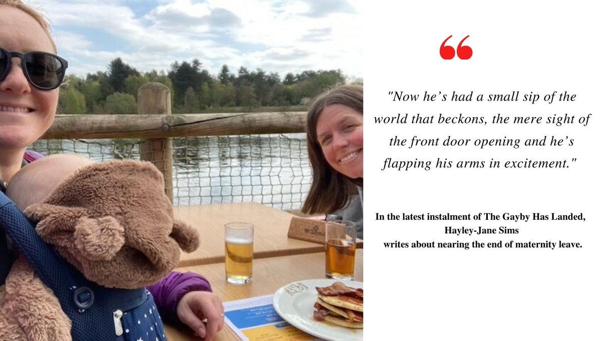 Northern_Soul_'s tweet photo. "Now he’s had a small sip of the world that beckons, the mere sight of the front door opening and he’s flapping his arms in excitement." 
In the latest instalment of The Gayby Has Landed, 
@HayleyJaneSims writes about nearing the end of maternity leave.
https://t.co/GUoLSDfh9n https://t.co/PCNJ3h9Z7s