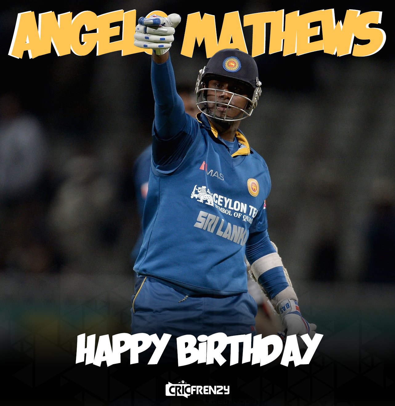 2014 ICC World Twenty20 winner
Happy birthday Angelo Mathews    