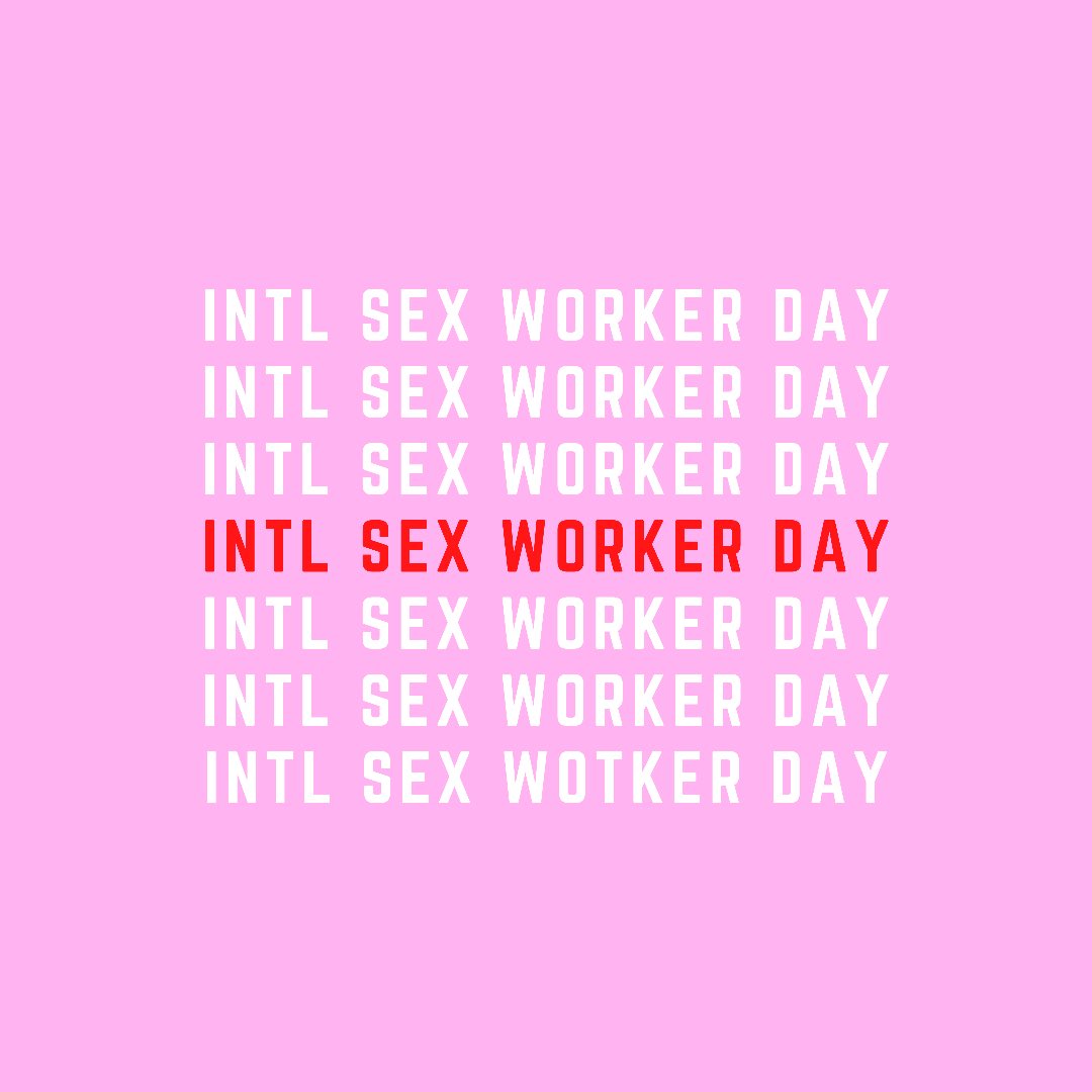 June 2nd is International Sex Worker Day.

Someone you know is a sex worker. As the divide between rich and poor increases, more people you know will be forced to turn to some form of sex work to survive. 
#decrimforsafety #sexworkiswork