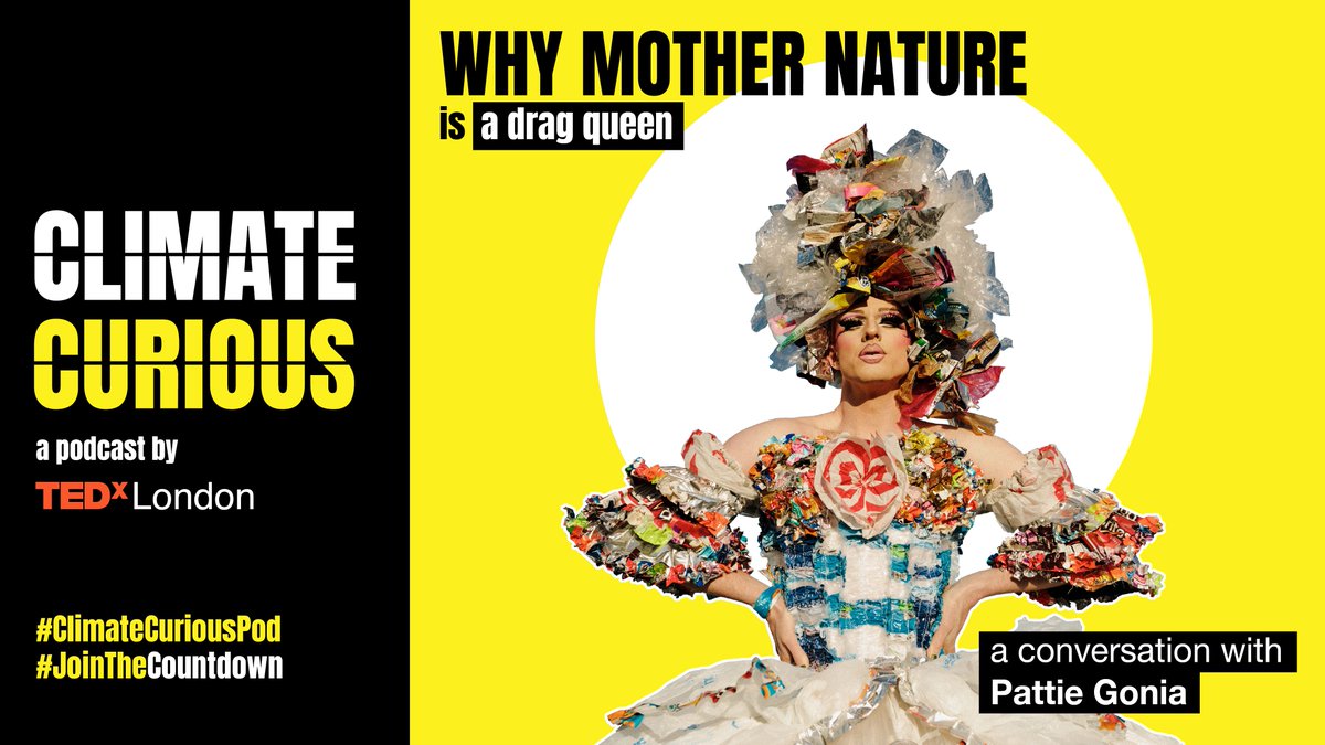 tedxlondon's tweet image. Climate Curious is BACK! 

We’re kicking off season 2 with the iconic intersectional environmental drag queen @pattiegonia, where they share why hiking in 6-inch heels feels so right! 

Listen now: buff.ly/3uMIDFu

@ThisIsPasha @TheRealBenHurst #climatecuriouspod