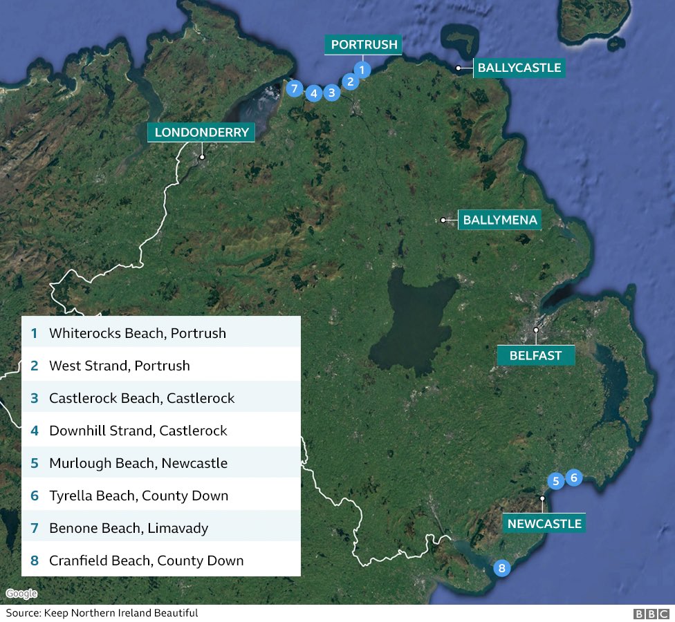 BBCMarkSimpson's tweet photo. 8 beaches awarded a blue flag. https://t.co/5ze8jMr69Q
