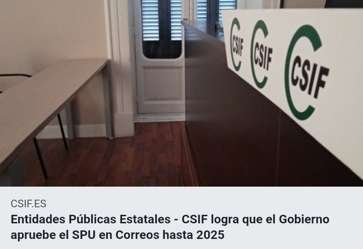 csif_epe's tweet image. Si el Gobierno cumple con Correos, @Correos debe cumplir con los trabajadores y trabajadoras
csif.es/contenido/naci…