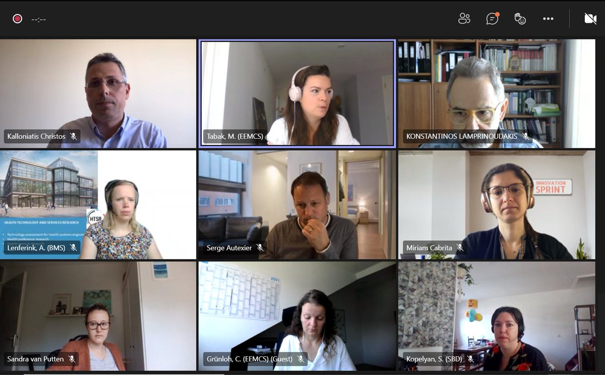 The 10 RE-SAMPLE partners meet online today from the Netherlands, Greece, Estonia, Belgium, Germany, Italy &amp; Spain to discuss how to develop a #safe #real #world #data #monitoring ecosystem. 

#RWD will be used to monitor #COPD symptoms beyond scheduled medical check-ups.
#H2020
