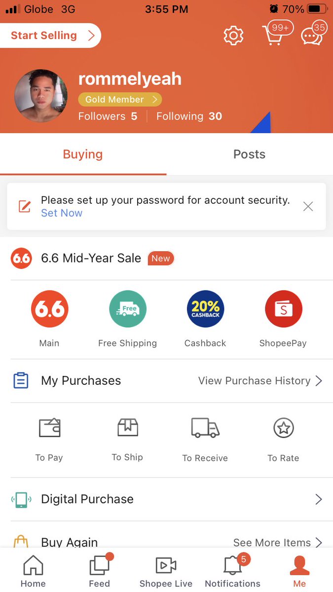 whothatBeach's tweet photo. @ShopeePH Baka naman shopee huhuhu para sa darating na 6:6.🥺 https://t.co/3hi1ZeNyaq