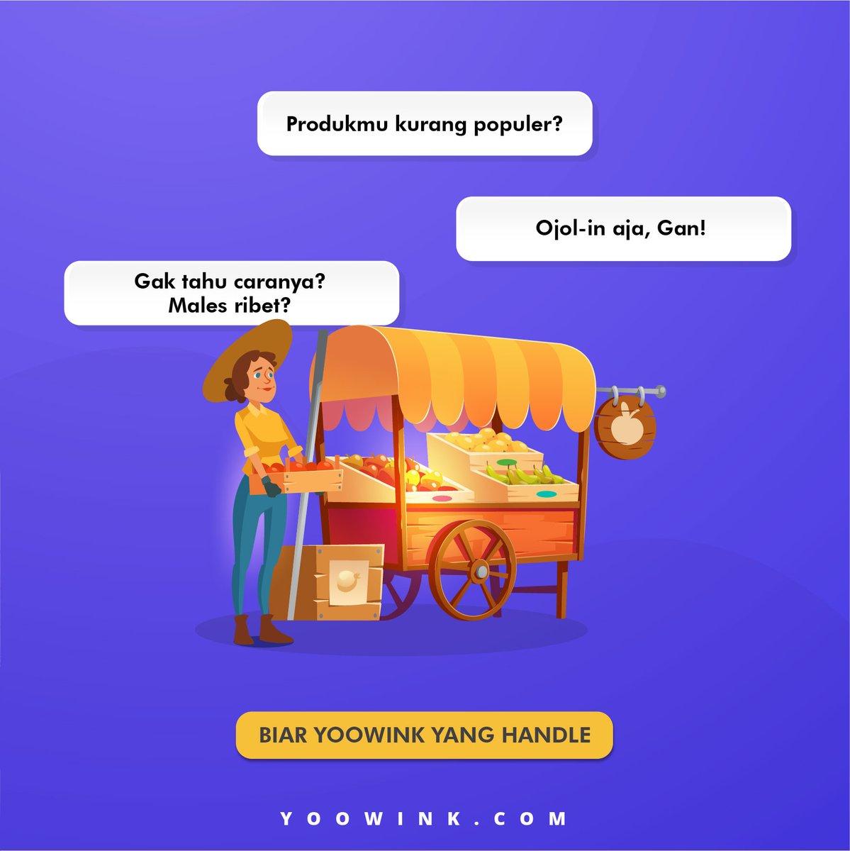 YooWink's tweet image. Nah, waktunya kamu pasarkan produk makanan dan minumanmu via #ojekonline populer
#Yoowink bisa mendaftarkan bisnismu ke platform pengantaran makanan-minuman tanpa bikin kamu ribet.
Yuk hubungi Yoownik sekarang