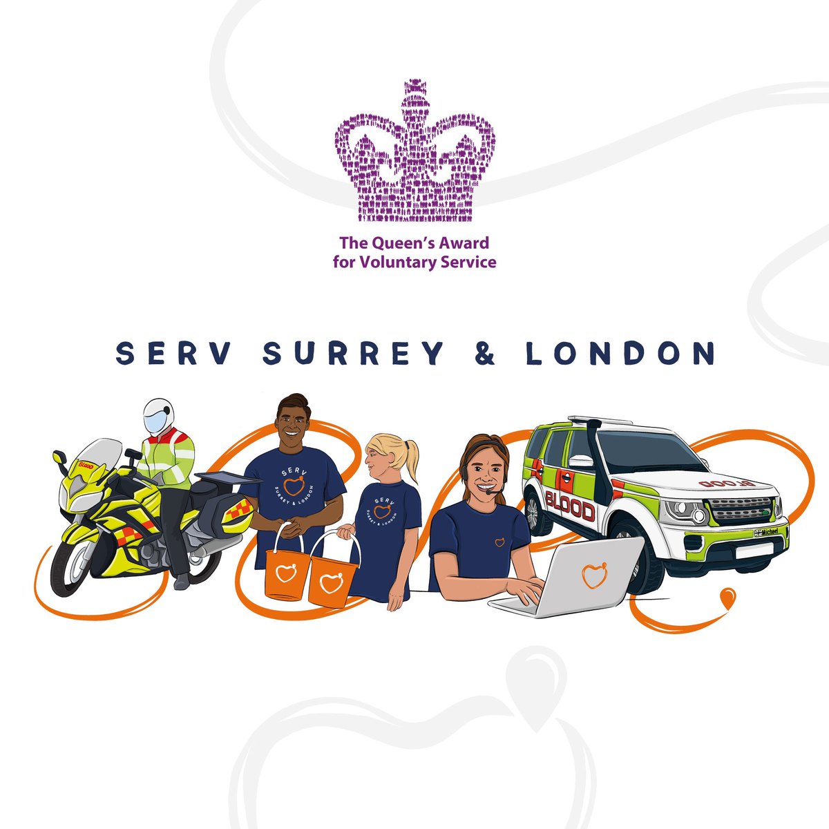 serv_sl's tweet photo. We are delighted to share with you that today we have been awarded The Queen’s Award for Voluntary Service. 👑 The #QAVS is the highest award, equivalent to the MBE, given to local volunteer groups across the UK 🥰#QAVS2021 #servsl #volunteers #gratitude #surreylieutenancy #dcms https://t.co/prQxWQmhNi