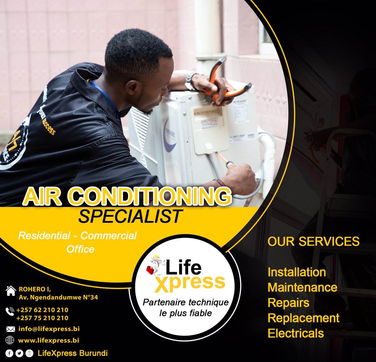 LifexpressB's tweet photo. We are committed to excellence in every aspect of  air conditioning; from service and installation to our professional customer care and technological expertise.

#lifexpress #CommittedToYourSuccess https://t.co/LTkLFXc8Ze