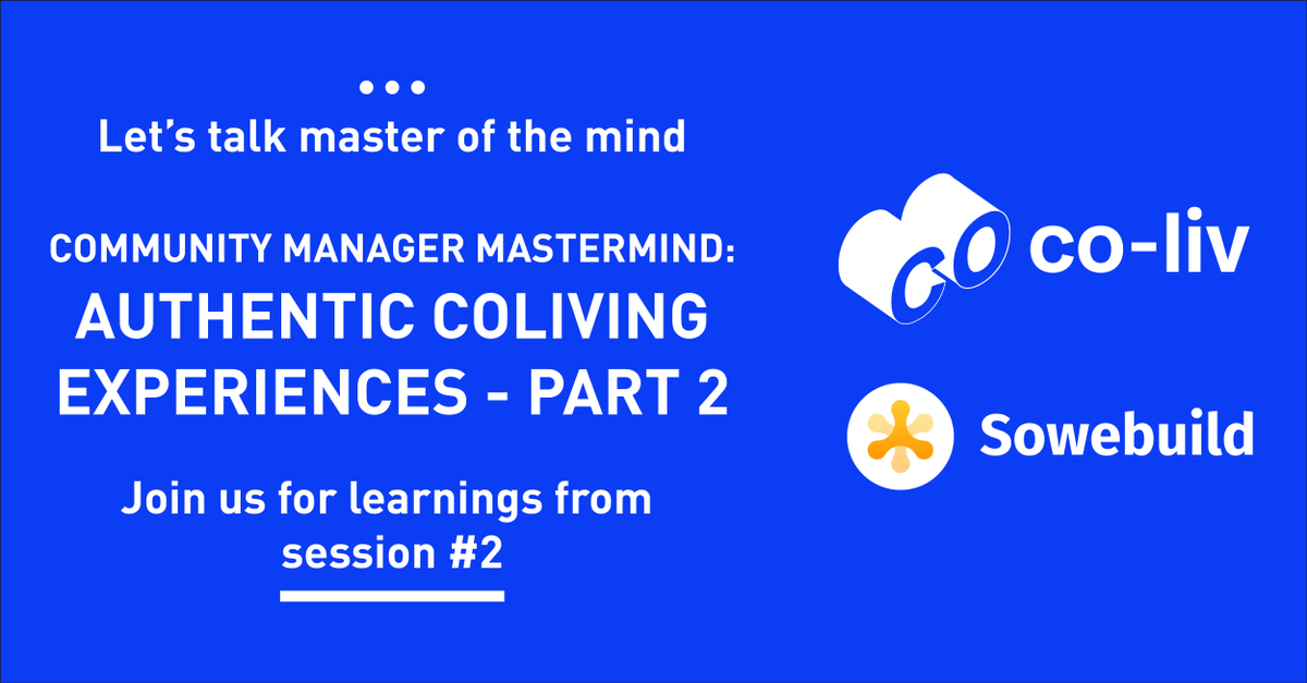 Sowebuild's tweet image. “Coliving first builds on the idea of turning real-estate into a service to be consumed, rather than an asset to be bought. And then adds the element of personalisation by involving the user in the delivery of the experience.” Gaetan. 

The article is here
loom.ly/kZ_4jck