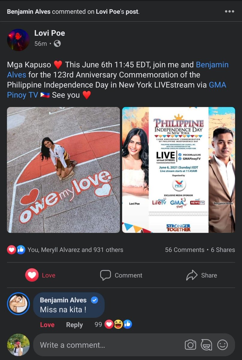sexyladymatet's tweet photo. Doc migs @alvesxben  wag kang ganyan
Kinikilig Ako 😂❤️❤️❤️😍😍😍
#SenSen #OweMyLove #LoviPoe
#SenMig hangang dulo ❤️
@GMA_PA
#OMLEvidence https://t.co/hb45tJcMI0