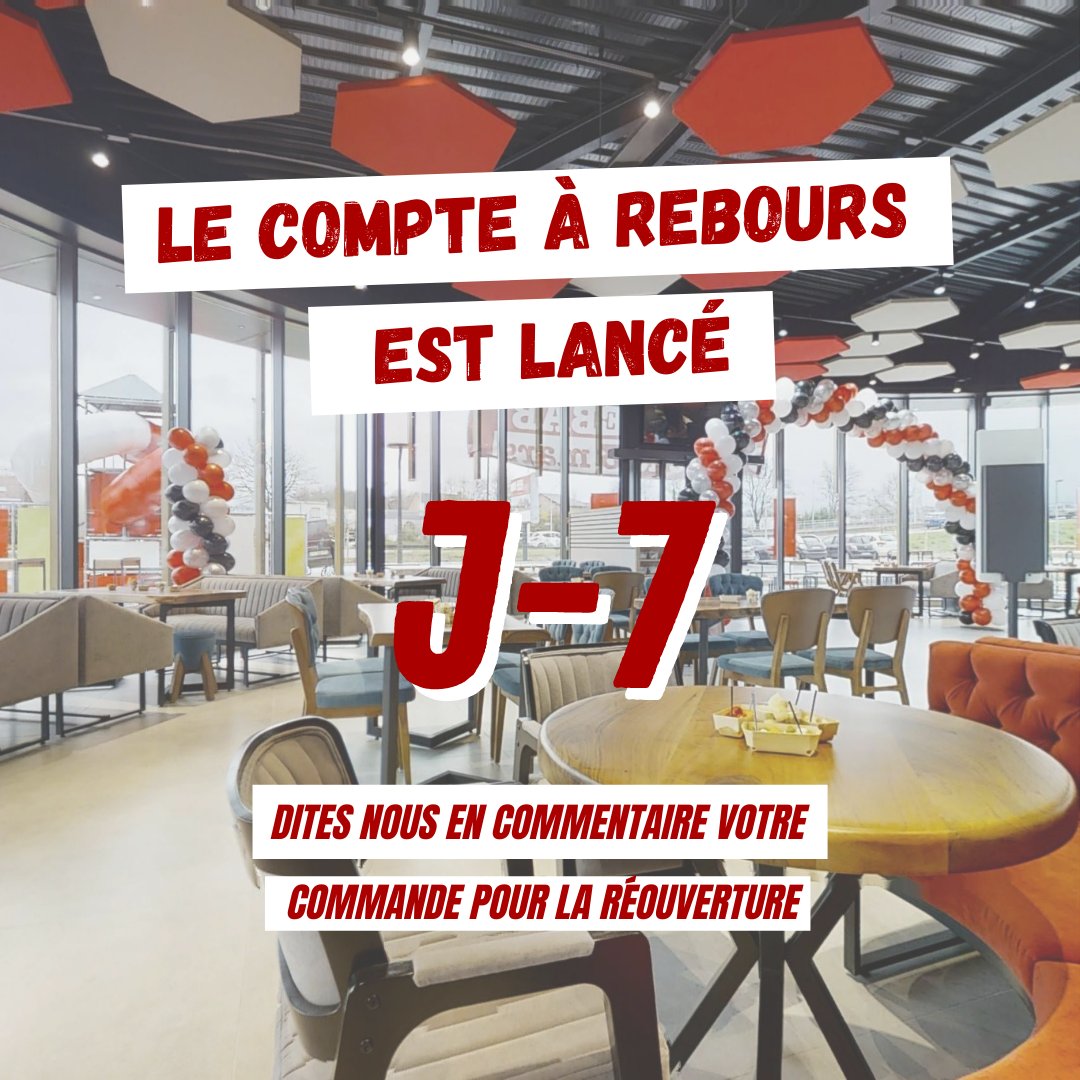 GUR_Kebab's tweet photo. Plus que 7 jours !!!⏱
Rendez-vous le #09juin pour la #reouverturerestaurant on compte sur vous pour venir vous régaler 🔥

Les consignes :
- QR code ou un carnet de rappel à compléter
- masque obligatoire lors des déplacements https://t.co/GhsUvZI80b