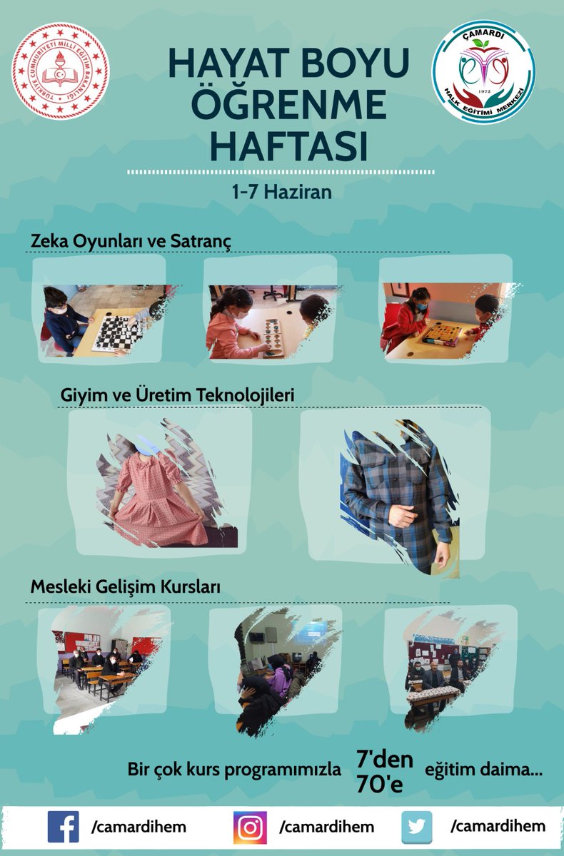 #HayatBoyuÖğrenmeHaftası kutlu olsun.