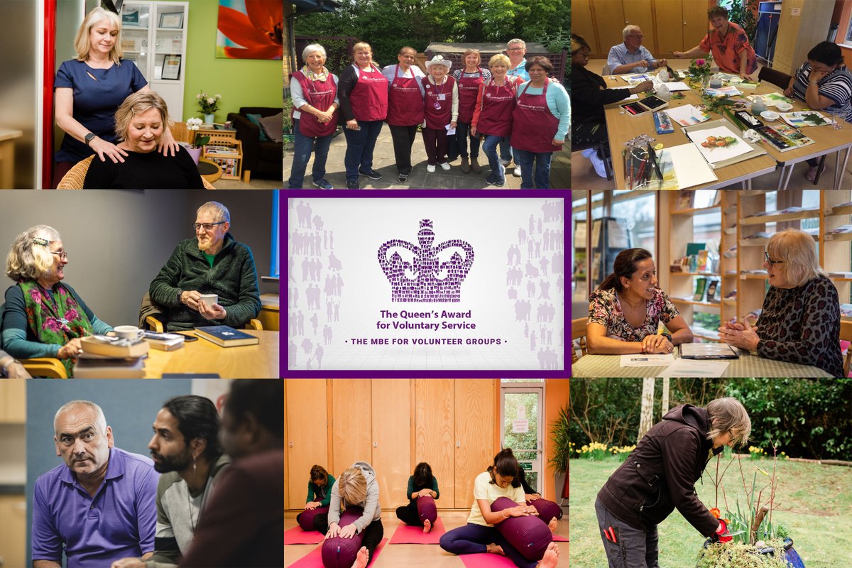 MulberryCentre's tweet photo. The Mulberry Centre are delighted and honoured to receive The Queen’s Award for Voluntary Service! We would like to say a huge  thank you to our amazing volunteers. Read more here:https://t.co/EjKGGLzFfg @QueensAwardVS
@DCMS #QAVS2021 #QueensAwardVS #VolunteersWeek #cancersupport https://t.co/KdjwBD0NQ9