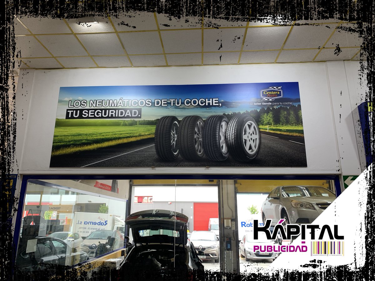 Decoración de interiores en #ImpresionDigitalHQ® para <a href="/CentersAutoGR/">Center's Auto Granada</a>  en su delegación de #Motril