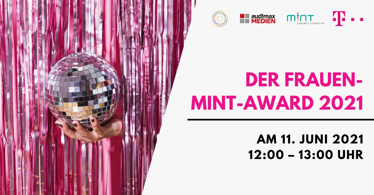 TelekomKarriere's tweet photo. Roter Teppich für die Gewinnerinnen des #FrauenMINTAwards 2021. Am 11.06. präsentieren wir in unserem Livestream von 12:00-13:00 Uhr die Gewinnerinnen. Vorstandsmitglied Claudia Nemat übergibt den Siegerpokal bei der virtuellen Preisverleihung. Sei #dabei: https://t.co/UywK4p3vWM https://t.co/jdCHpXaoL0