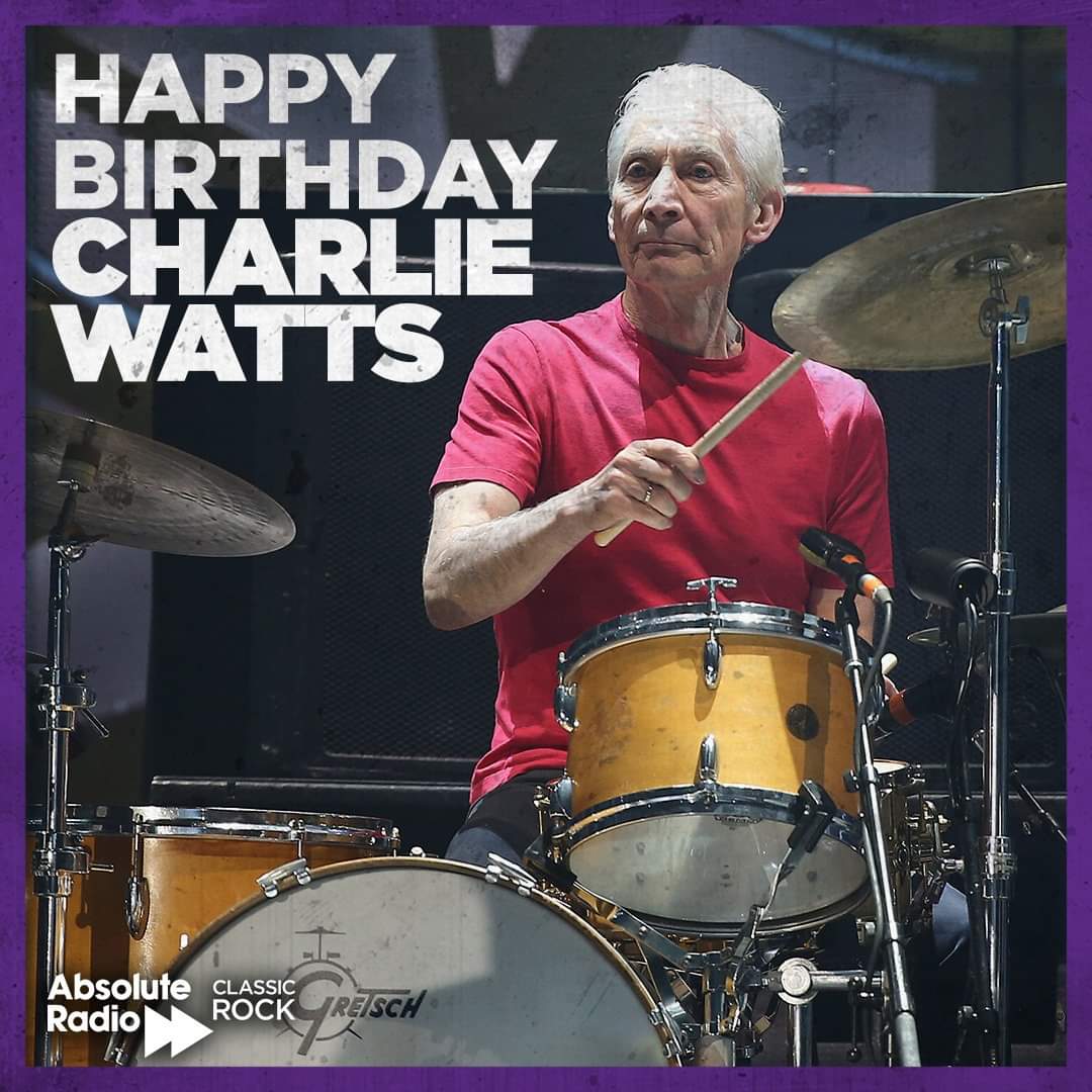 Wishing a happy 80th birthday to legendary The Rolling Stones drummer, Charlie Watts 