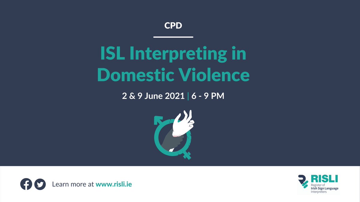 RegisterISLI's tweet image. RISLI is looking forward to meeting the #islinterpreters and the #trainer this evening at this essential #CPD. 

#genderbasedviolence #deafcommunity